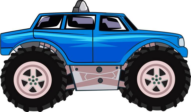 Off-road monster car  Illustration