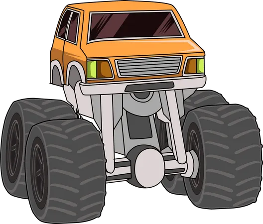 Off-road monster truck  Illustration