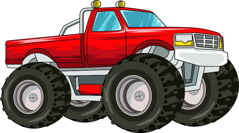 Off-road monster truck  Illustration