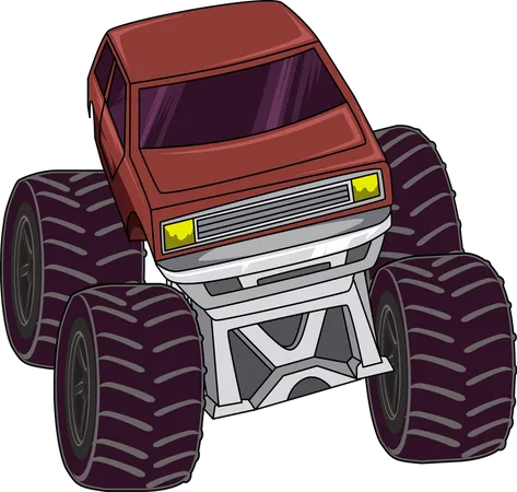 Off Road Monster Truck Car Vector Illustration Illustration