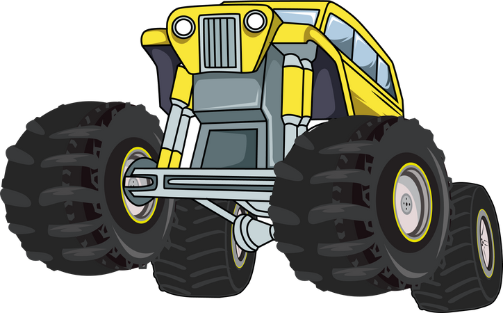 Off-road monster truck  Illustration