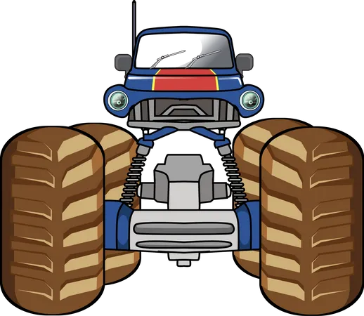 Off-road monster truck  Illustration