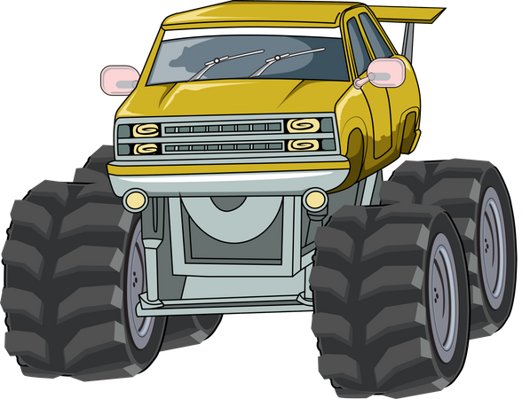 Off-road monster truck  Illustration