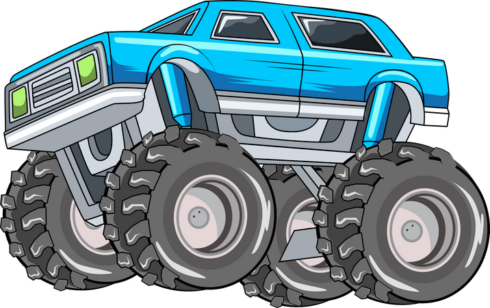 Off-road monster truck  Illustration