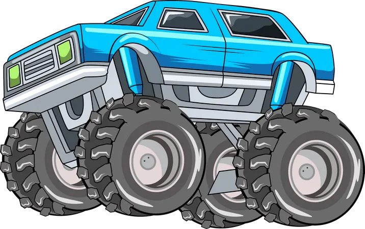 Off-road monster truck  Illustration