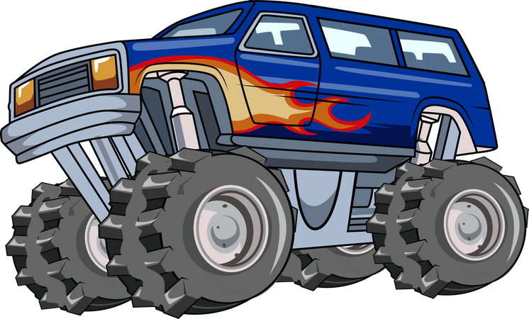 Off-road monster truck  Illustration