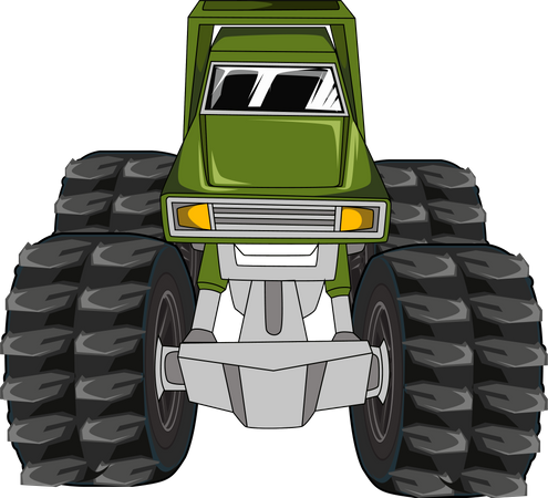 Off-road monster truck  Illustration