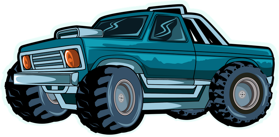 Off-road monster truck  Illustration