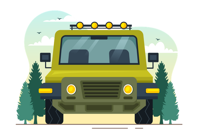 Off Road Vehicle  Illustration