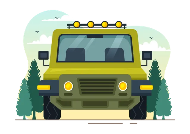 Off Road Vehicle  Illustration