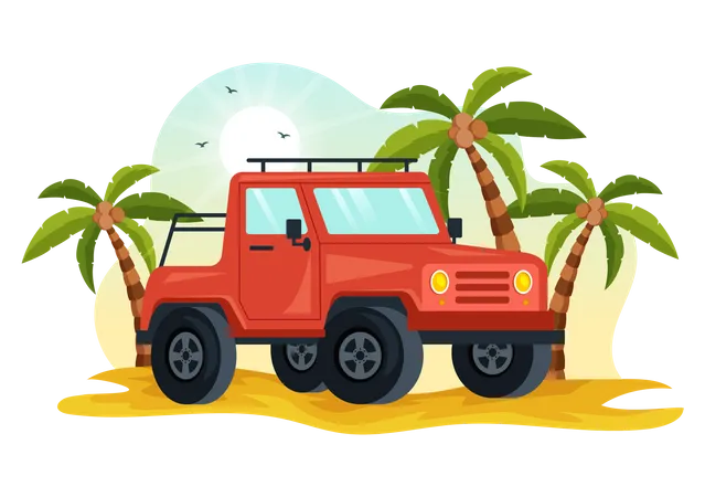 Off Road Vehicle  Illustration