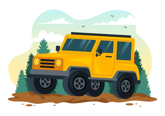 Off Road Vehicle  Illustration