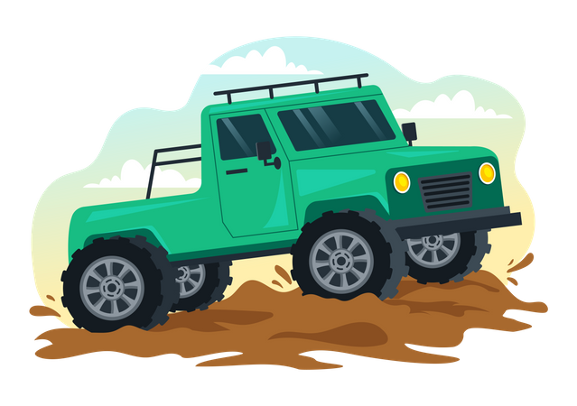 Off Road Vehicle  Illustration