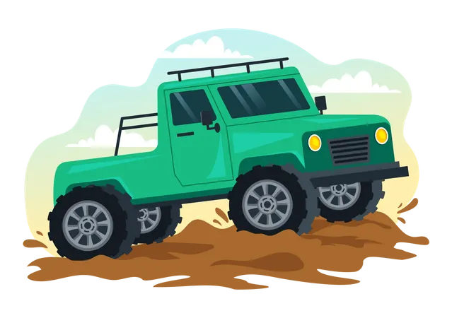 Off Road Vehicle  Illustration