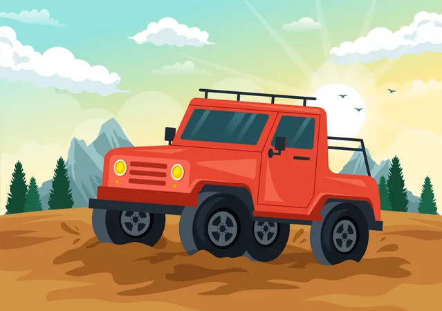 Off Road Vehicle  Illustration