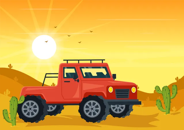 Off Road Vehicle  Illustration