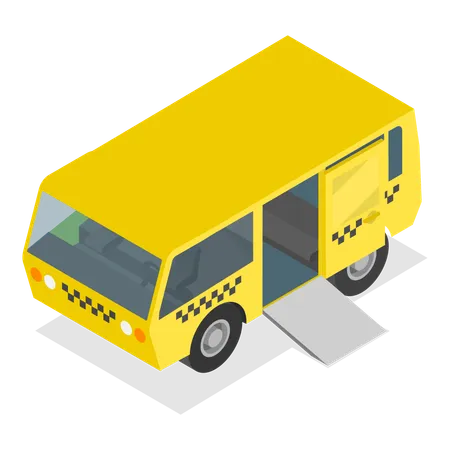 Öffentliches Taxi  Illustration