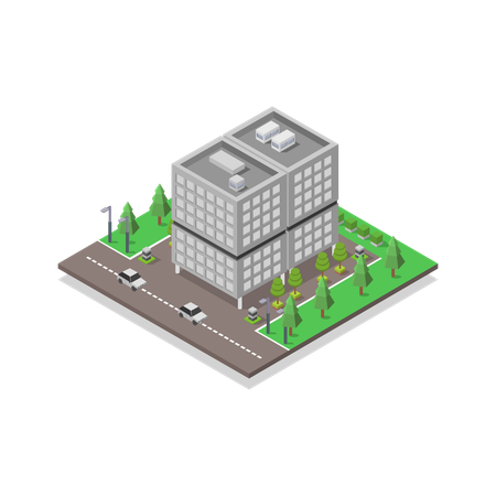 Office building  Illustration