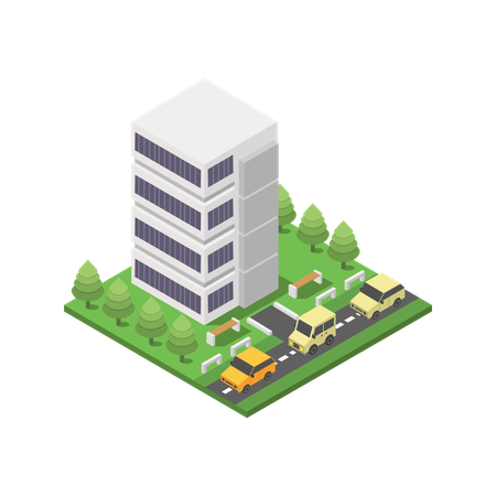 Office Building  Illustration