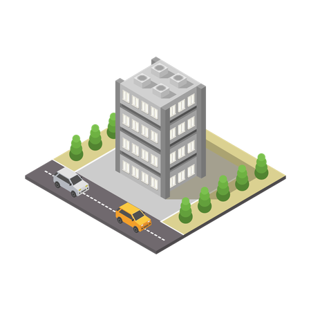 Office Building  Illustration