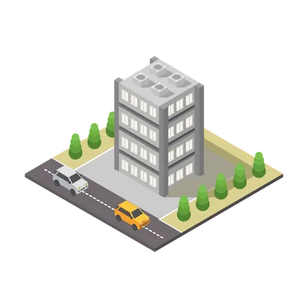 Office Building  Illustration