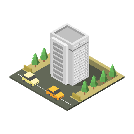 Office Building  Illustration