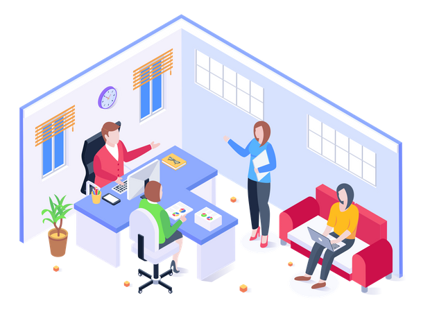 Office Cabinet  イラスト