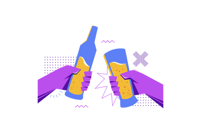 Office Celebration  Illustration