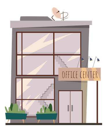 Office Center Illustration