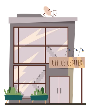 Office Center  Illustration