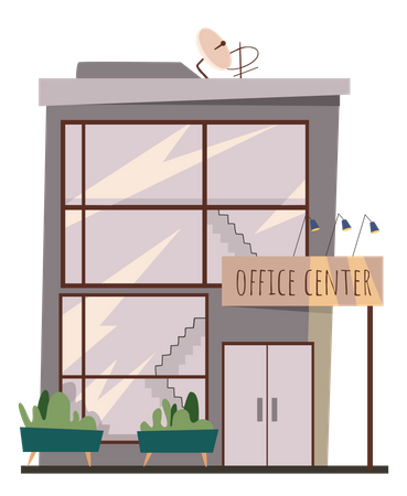 Office Center  Illustration