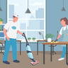 illustrations for office cleaning