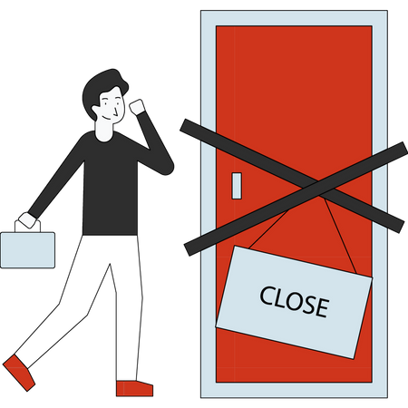 Office closed  Illustration