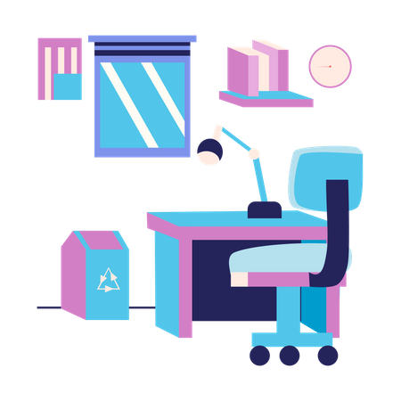 Office desk  Illustration