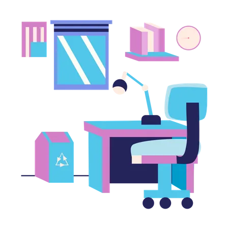 Office desk  Illustration