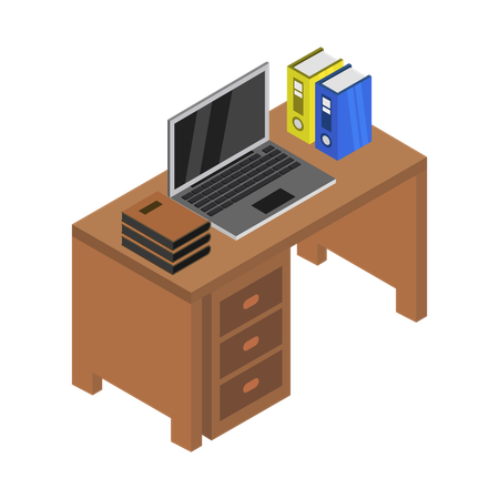 Office desk  Illustration