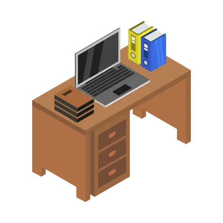 Office desk  Illustration