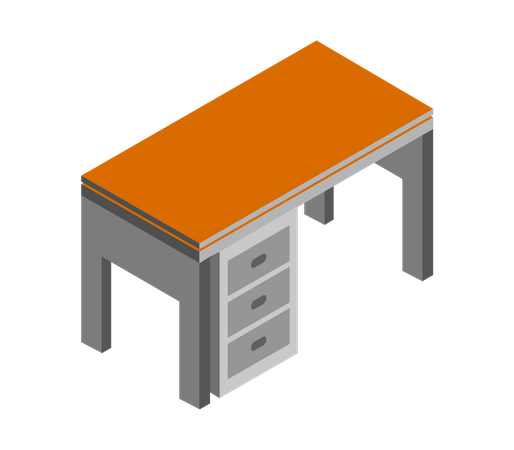 Office desk  Illustration
