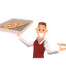 pizza break illustration