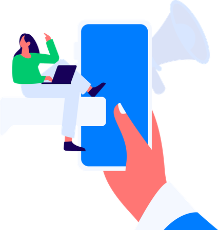 Office employees working on project  Illustration