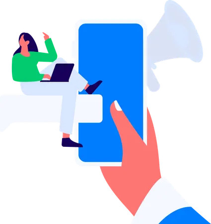 Office employees working on project  Illustration