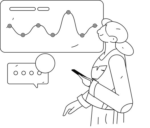Office employees working on project  Illustration