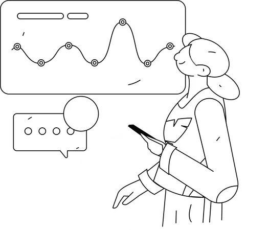 Office employees working on project  Illustration