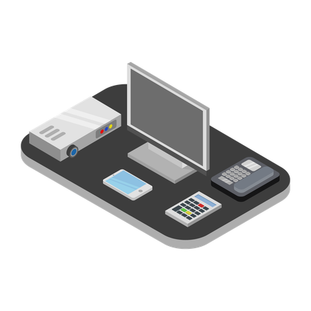 Office furniture  Illustration