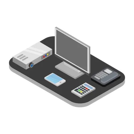 Office furniture  Illustration
