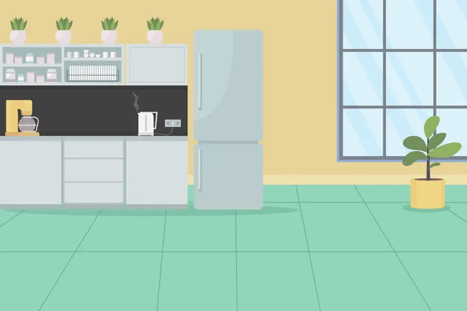 Office kitchen  Illustration