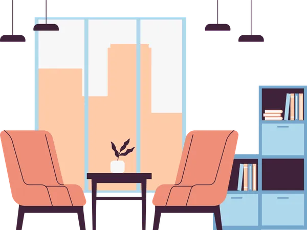 Office Lounge  Illustration