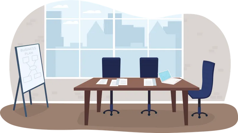Office meeting room  Illustration