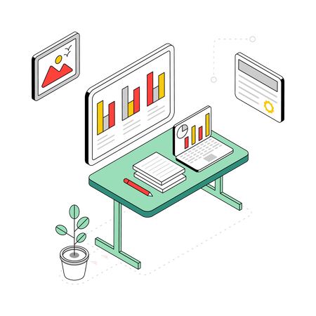 Office Presentation  Illustration