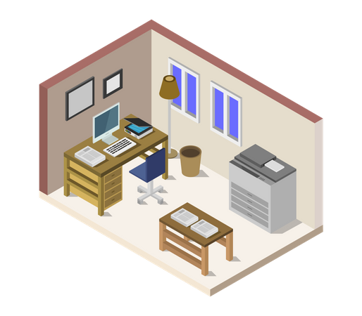 Office Room  Illustration